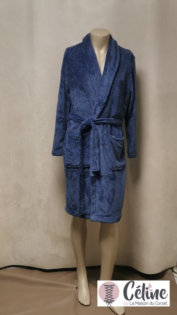 Robe de chambre homme Fernand Massana L736301 bleu 