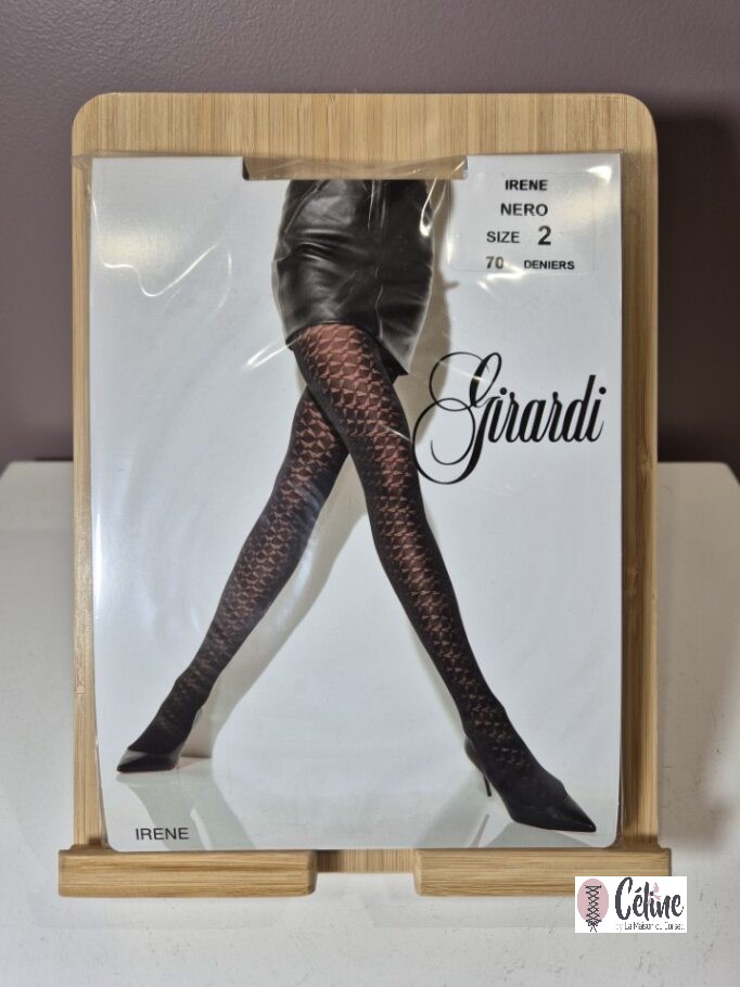 Collant fantaisie Girardi Irene noir 70 deniers