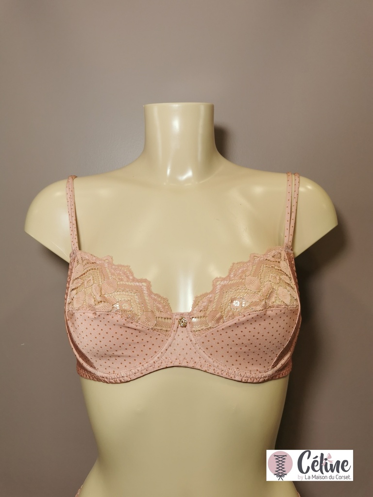 Soutien gorge emboitant Antigel de Lise Charmel Petille en Glam  ECH6182 bulles rosées