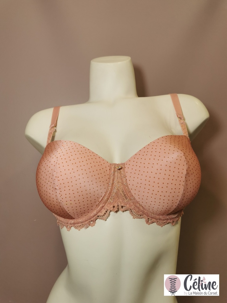 Soutien gorge coque bonnets profonds Antigel de Lise Charmel Petille en Glam   FCH8082 bulles rosées