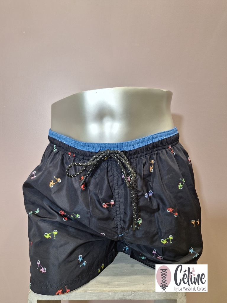 Short de bain Massana Vespa E243385 noir 