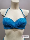 Soutien gorge bandeau coques Antigel de Lise Charmel L'Ethnica EBB7174 bleu canard