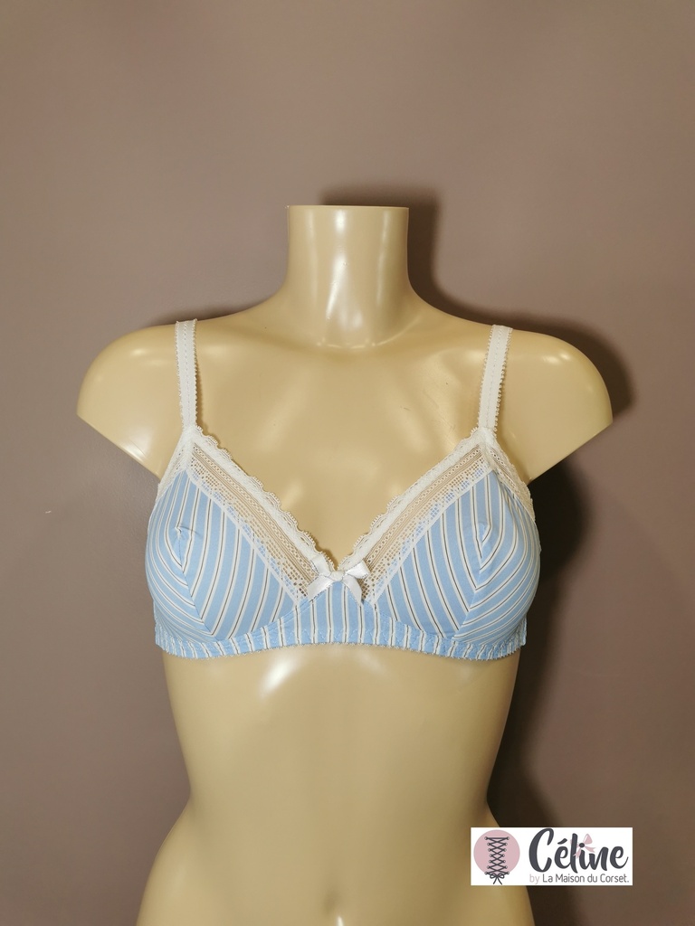 Soutien gorge sans armature Antigel de Lise Charmel Un brin Garconne ECJ6521 bleu liquette