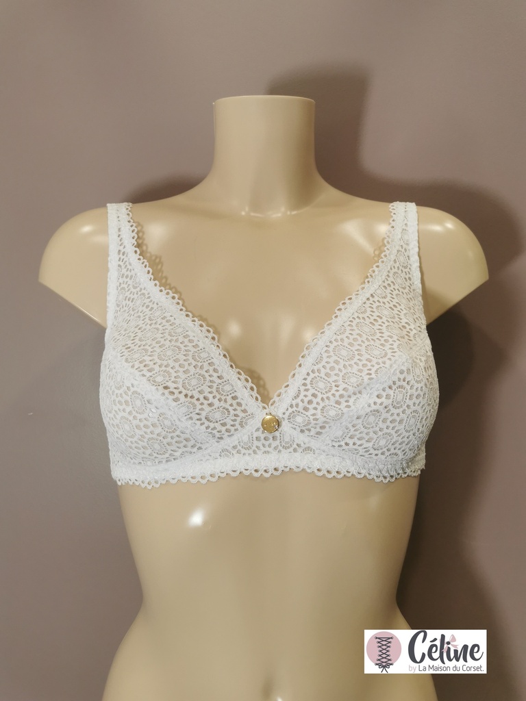 Soutien gorge sans armature Antigel de Lise Charmel Destination Futur ECH6527 blanc 