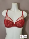 Soutien gorge emboitant Simone Perele Bloom 12Y319 rouge opera 