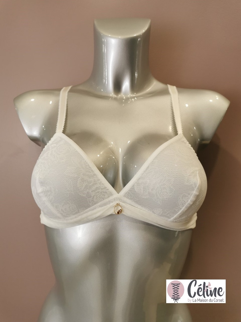 Soutien gorge sans armatures Antigel de Lise Charmel Mots Doux ECG6575 écru nacre