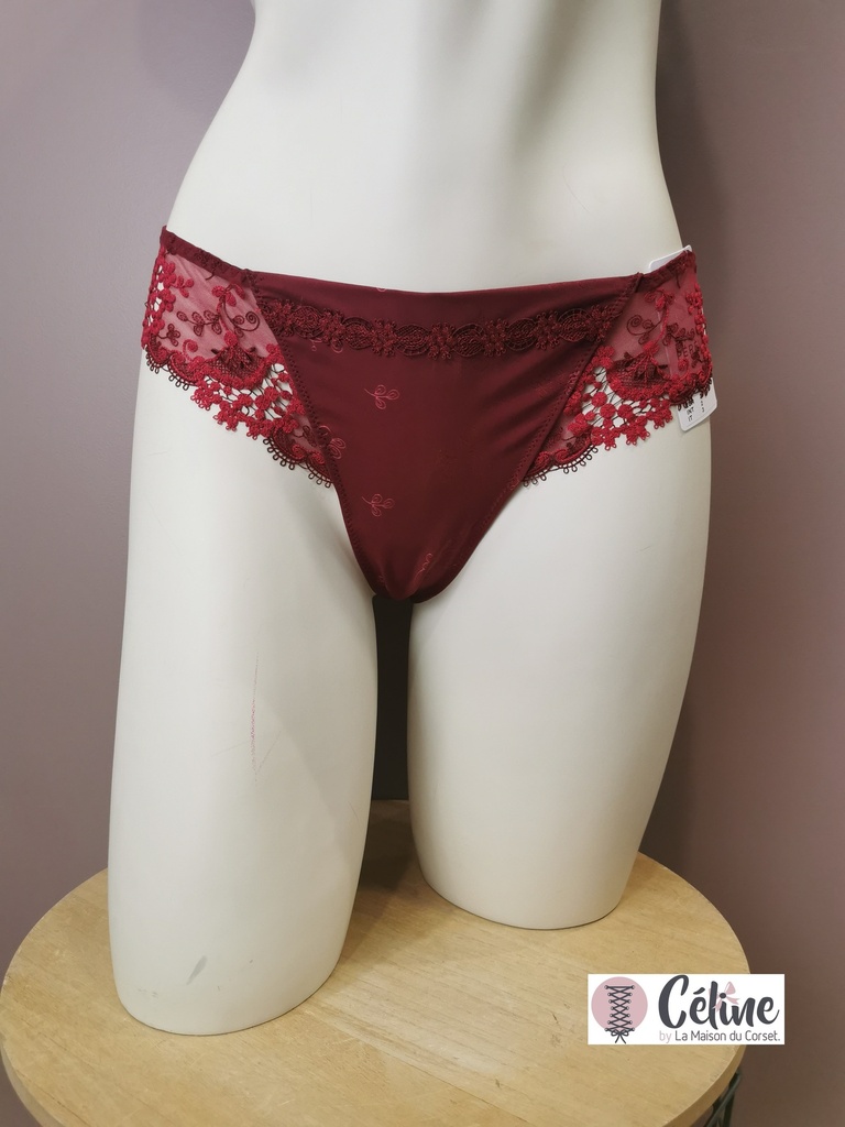 String Simone Perele Wish 12B710 wine