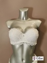 Soutien gorge bandeau Lise Charmel Crystal Poesie ACH5634 blanc