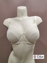 Soutien gorge emboitant bien etre Simone Perele Eden 12E320 ivoire 