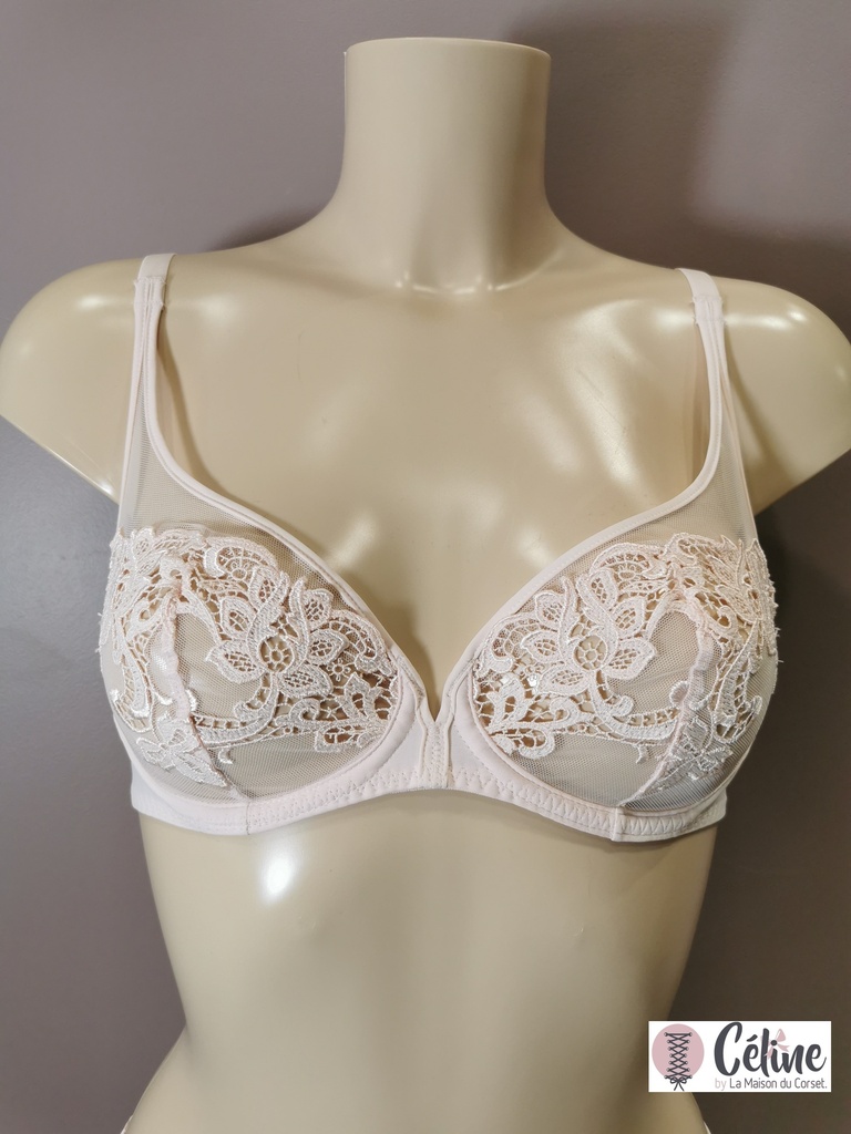 Soutien gorge emboitant Simone Perele Saga 15C319 poudre