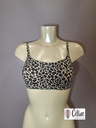 Soutien gorge brassiere padde sans armatures Chantelle Soft stretch fines bretelles C11D20-0OZ leopard fonce