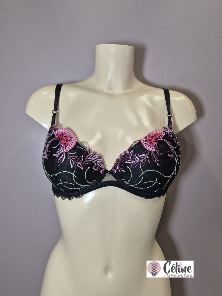 Soutien gorge push up Lise Charmel Floraison Passion ACH8586 safran