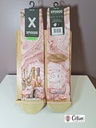 Chaussettes XPOOOS Champagne Cat 70271-7000 rose 