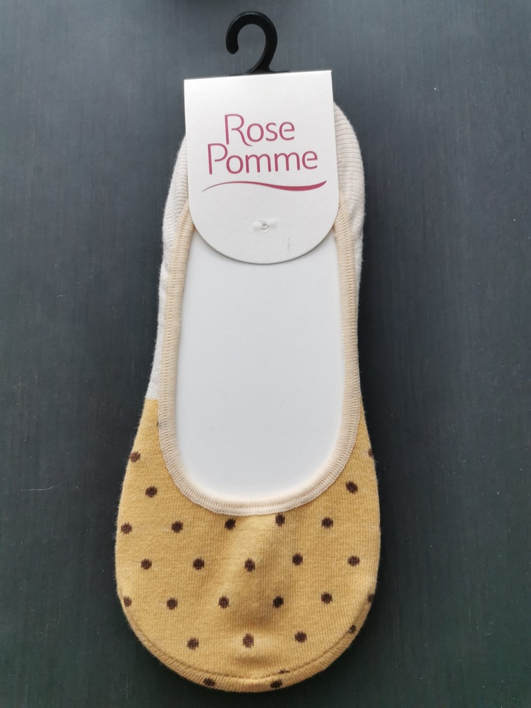 Chaussette Rose pomme Pois 115S10 moutarde 