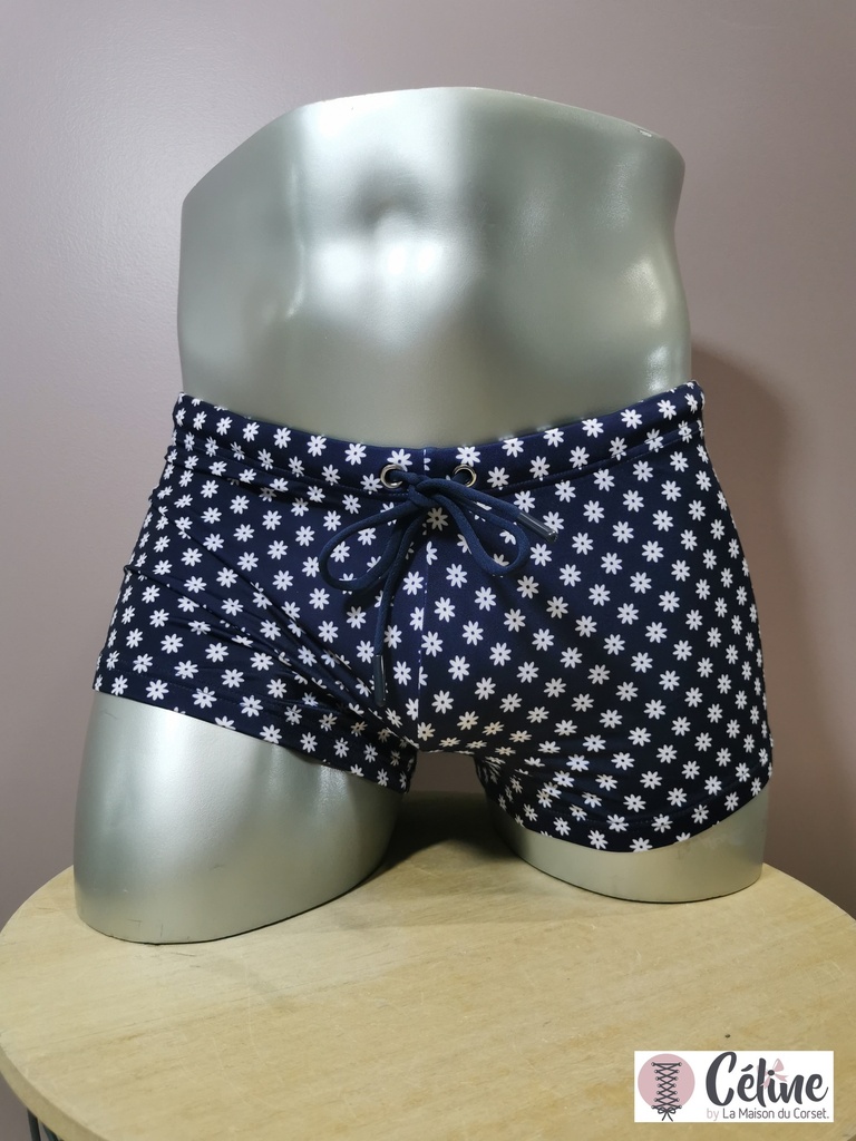 Boxer de bain HOM Gordes 402169 navy print 