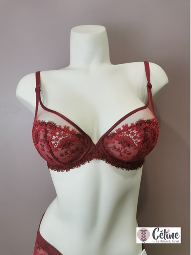 Soutien gorge emboitant Simone Perele Wish 12B319 wine 