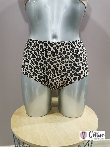 Culotte haute Chantelle Soft Stretch C11D70-00Z leopard fonce