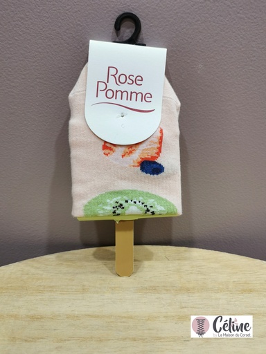 [rose] Chaussette Rose Pomme Fruits Glaces 110V30 rose 