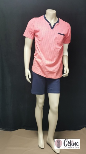 Pyjashort homme Ringella 2241301 rose 