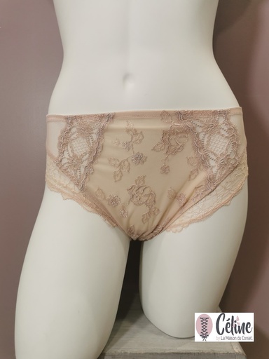 Culotte haute Lise Charmel Sublime en dentelle ACH0313 nude