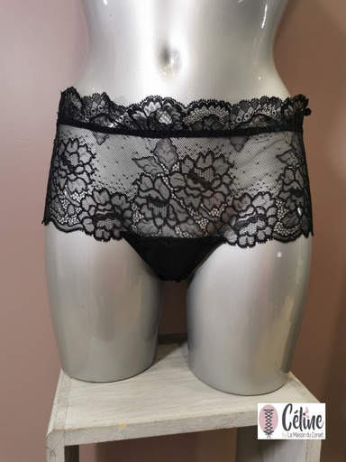 Shorty fantaisie Lise Charmel Sublime en dentelle ACH0413 noir