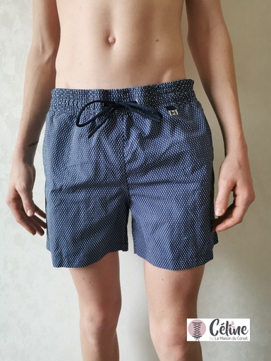 Short de bain Hom Calypso navy 401638