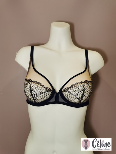 Soutien gorge emboitant Simone Perele Reflet 13Z319 minuit 