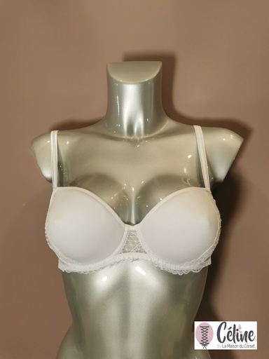 Soutien gorge coques moule Simone Perele Reflet 13Z343 blanc