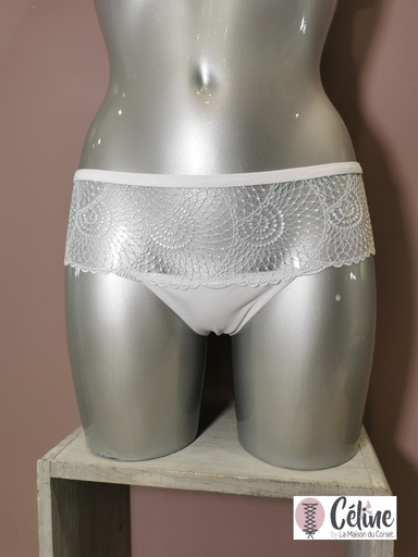 Shorty Simone Perele Reflet 13Z630 blanc