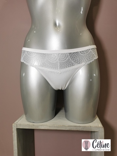 Slip Simone Perele Reflet 13Z720 blanc