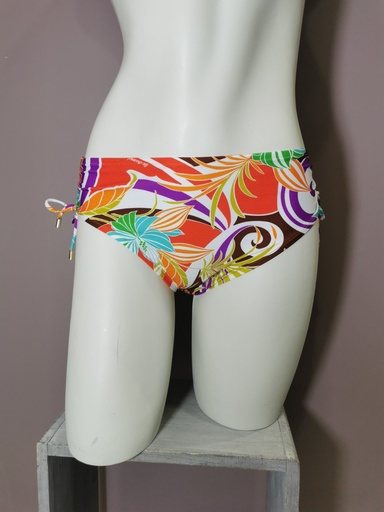 Bas de maillot de bain Slip coulissant Lise Charmel Energie Soleil ABB0668 mandarine soleil