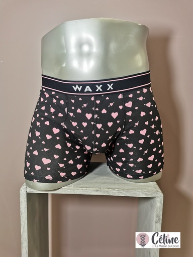 Boxer Waxx Cupidon 11706 noir rose 