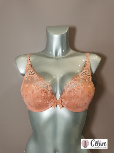 Soutien gorge push up Simone Perele Wish 12B347 rose ginger