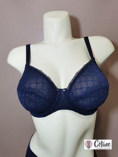 Soutien gorge emboitant bien etre Antigel de Lise Charmel Agenda Plaisir FCH6165 marine plaisir 