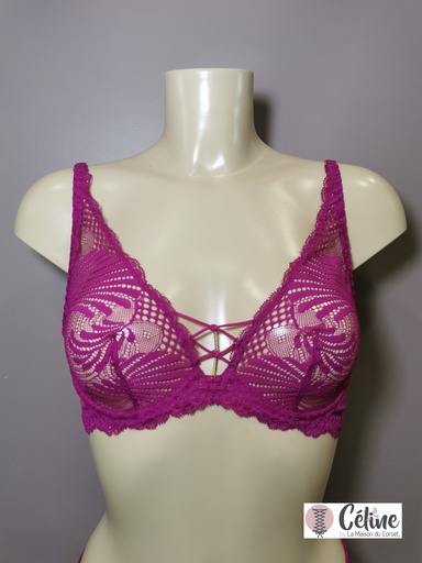 Soutien gorge triangle avec armatures Aubade Rythm of Desire 2AN12 radiant pink