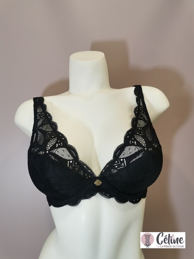 Soutien gorge demi mousse Antigel de Lise Charmel Stricto Sensuelle ECH7017 noir