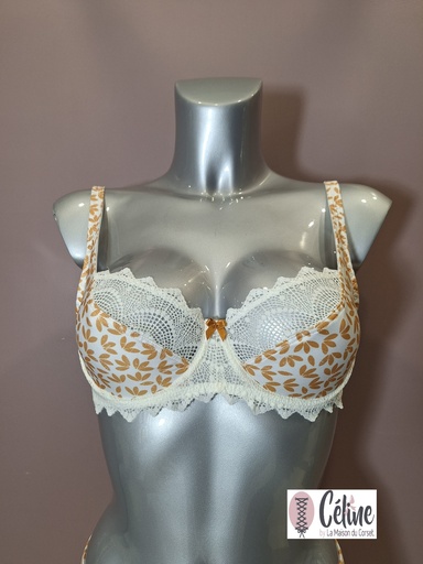 Soutien gorge tulipe Antigel de Lise Charmel Crochet Boheme ECJ6234 camel boheme