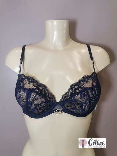 Soutien gorge push up Aubade Feeling Myself 3AN18 astral blue