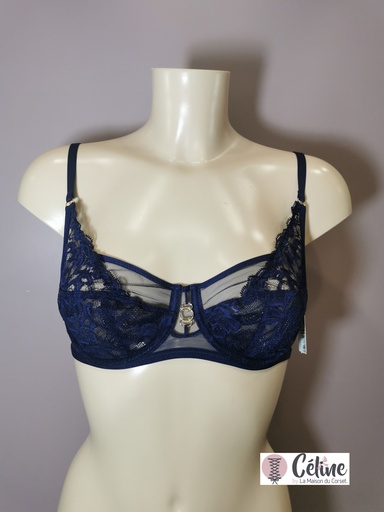 Soutien gorge emboitant Aubade Feeling Myself 3AN13 astral blue