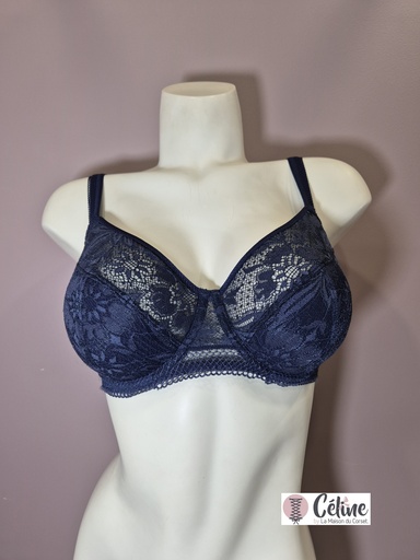 Soutien gorge emboitant Simone Perele Vertige 14Z320 bleu nuit 