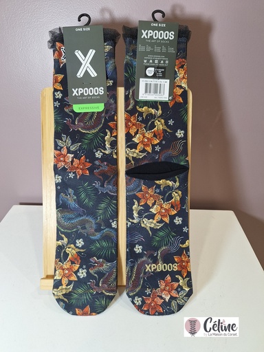 Chaussettes XPOOOS Dragon 70263-7000 noir