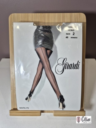 Collant fantaisie Girardi Marilyn noir 40 deniers