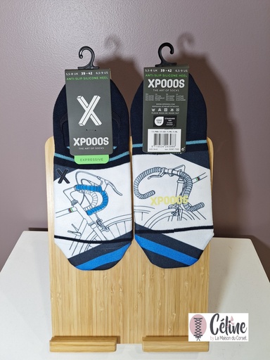 Socquettes Homme XPOOOS Bike Line 62067-7000 bleu