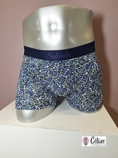 Boxer Aubade Men Batik Gots XB78T bleu blanc