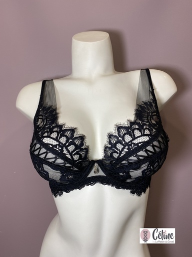 Soutien gorge glamour Lise Charmel Desirs de Venise ACJ7435 noir